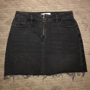 black/faded black pacsun size 25 denim skirt